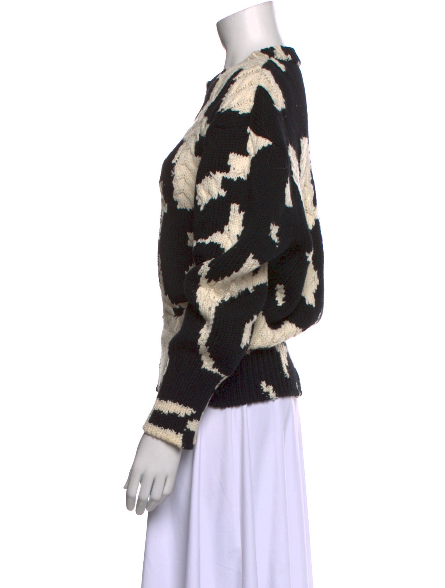 Alexander McQueen Wool Printed Sweater